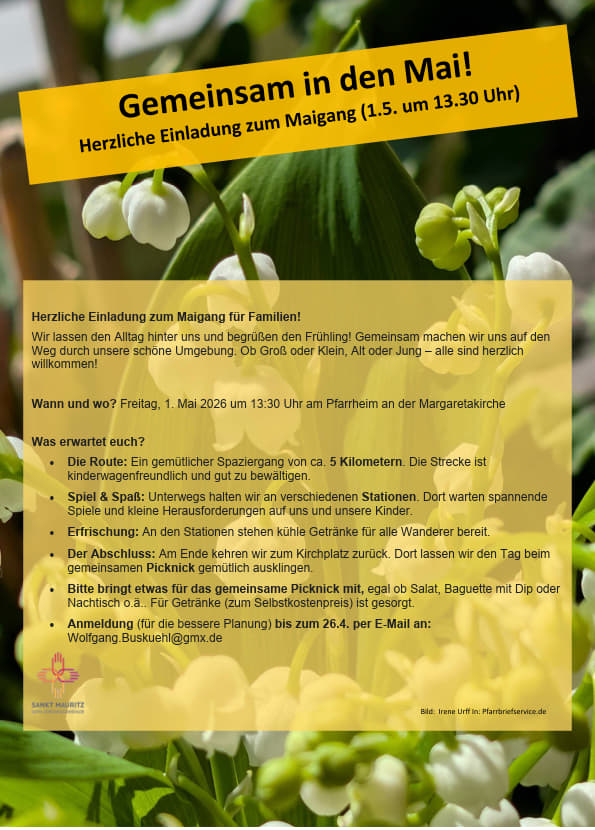 Plakat Gemeinsam in den Mai