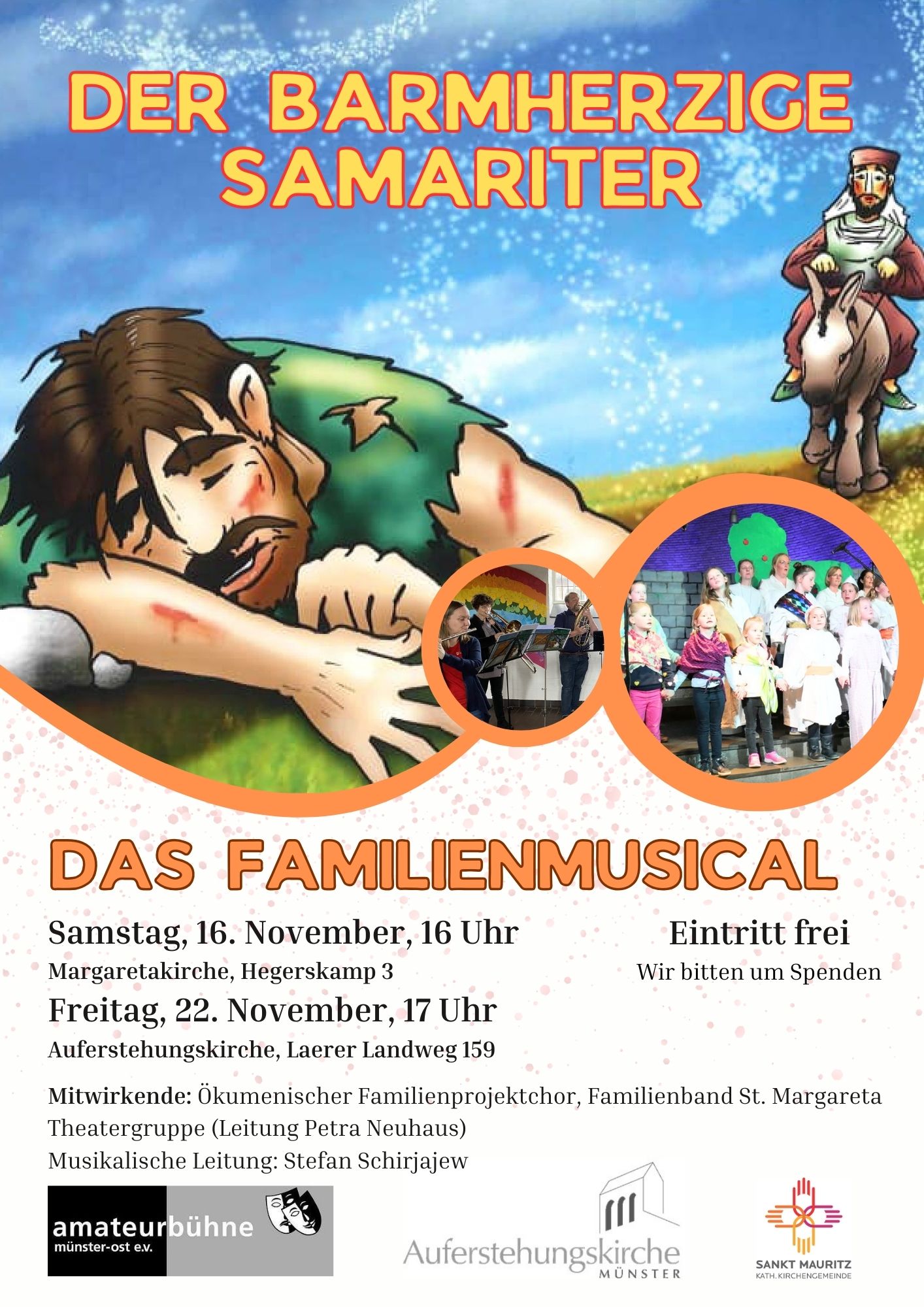 Plakat für das Musical Der Barmherzige Samariter